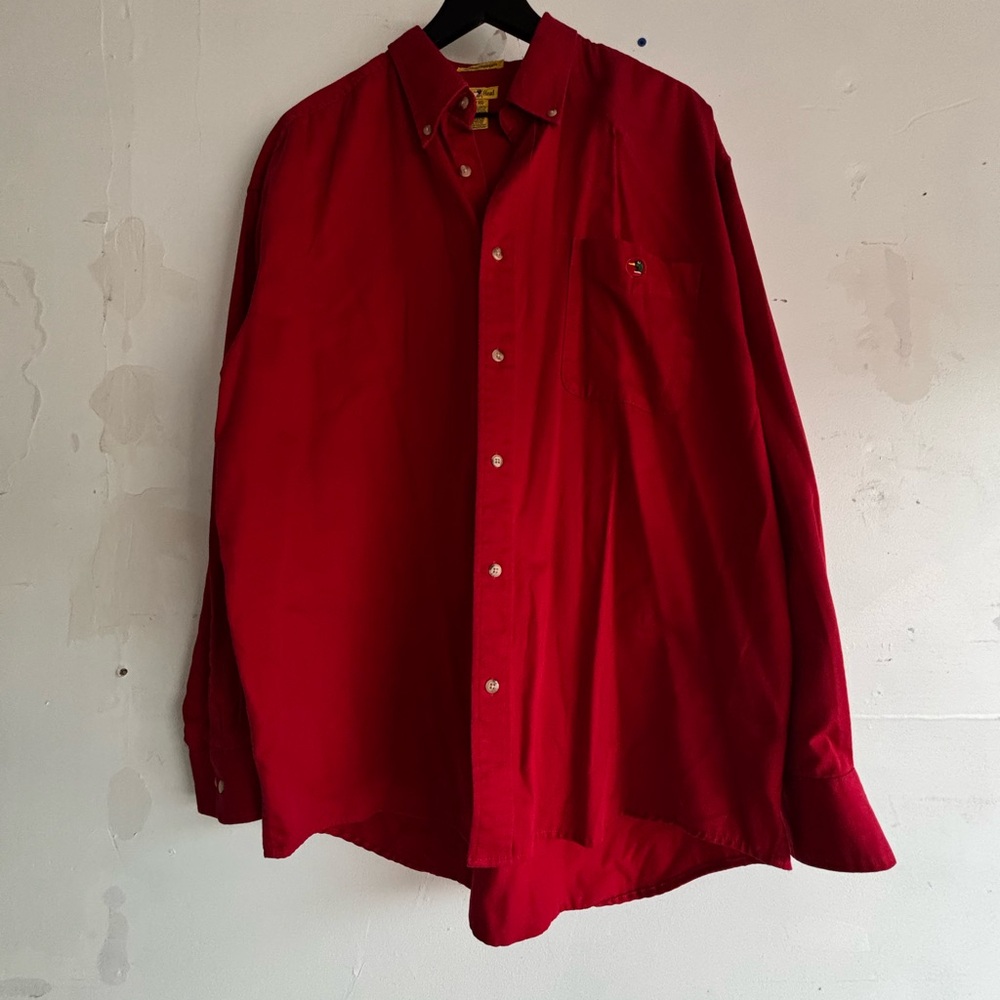 Duck Head Men's Red Button-Down Shirt